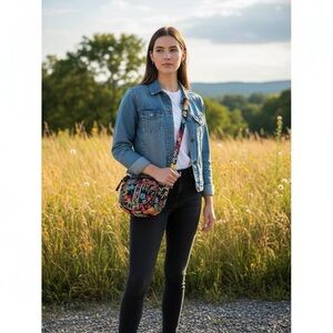 Vera Bradley small Floral clare Crossbody Bag boho y2k style